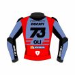 Leather Sportbike Jacket - Alex Marquez Ducati Leather Jacket Back