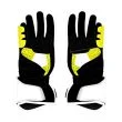yellow leather motorcycle gloves