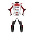 all white motorcycle suit