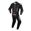black motorcycle racing suit