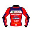 Honda Racing Motorcycle Jacket Back View