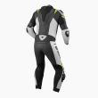 white leather motorcycle suit