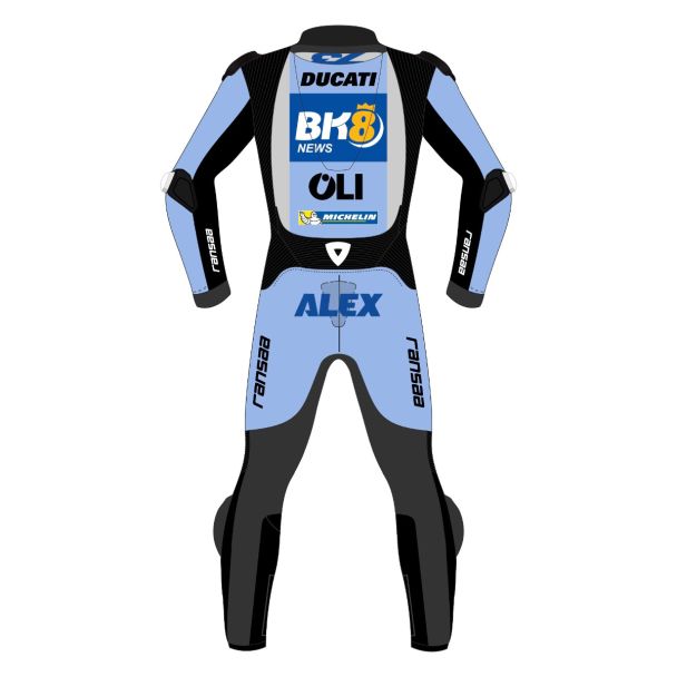 Alex Marquez Leathers Ducati Gresini Racing MotoGP 2026 Back View