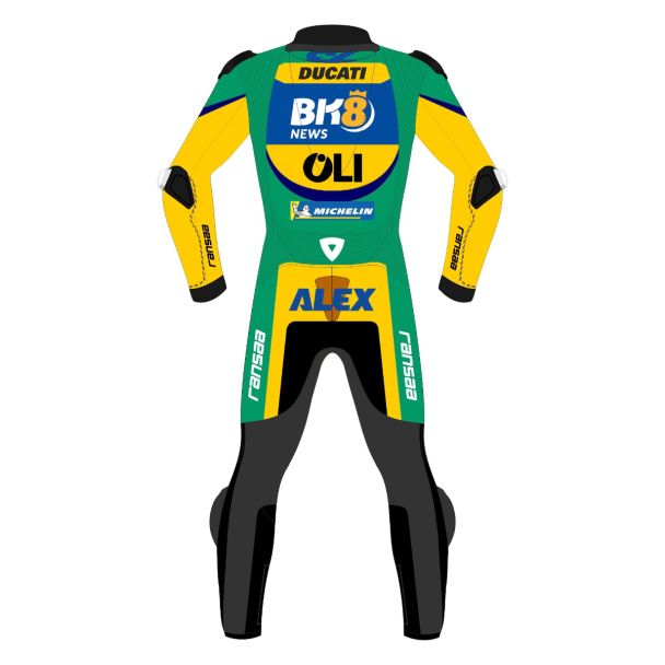 Alex Marquez Race Suit BK8 Gresini Racing British GP 2026 Back View
