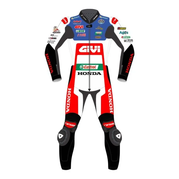 Alex Rins 2 Piece Motorcycle Honda Racing Suit MotoGP 2023