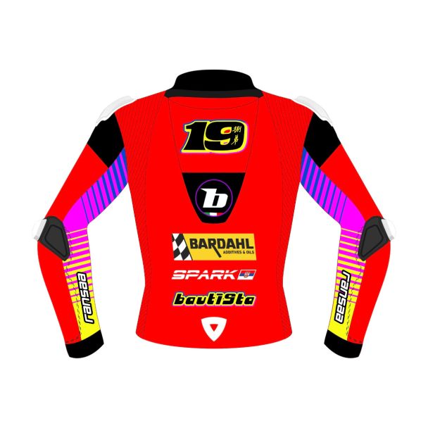 ducati red jacket back view
