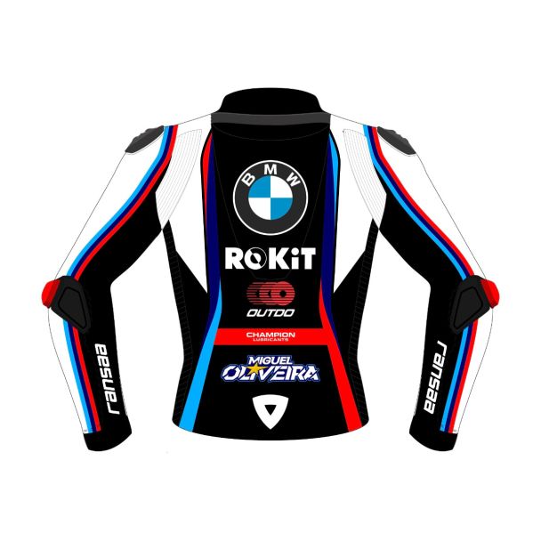 BMW Leather Jacket Miguel Oliveira WSBK 2026 Back View