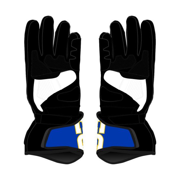 black and white motorcycle gloves