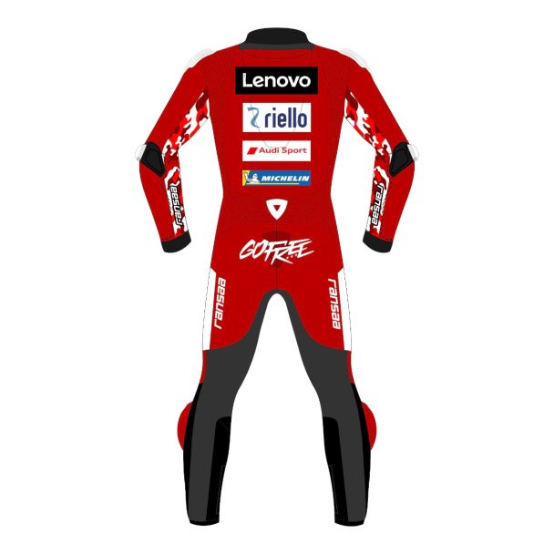 Ducati Bike Leathers Francesco Bagnaia MotoGP 2026 Back View