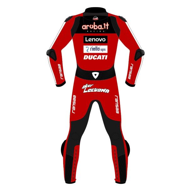 Iker Lecuona Race Suit Aruba.it Ducati WSBK 2026 Back View