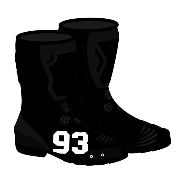 Marc Marquez Black Motorcycle Boots British GP 2024