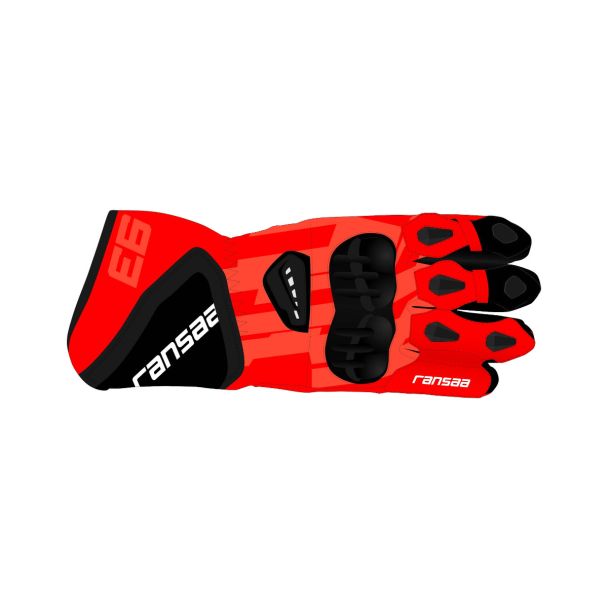 red motorcycle gloves