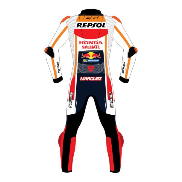 Honda Repsol Suit Marc Marquez Two Piece Motorcycle Leathers Suit 2023 Back