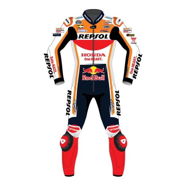 Marc Marquez 2 Piece Motorcycle Leathers Honda Repsol Suit 2023