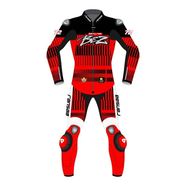 red racing suit