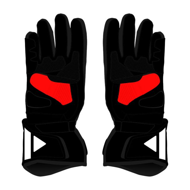 Maverick Vinales 2024 Motorcycle Race Gloves Back
