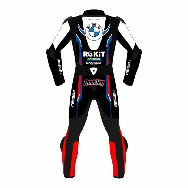 BMW Race Suit - Michel Van Der Mark BMW Leather Suit SBK 2023 Back