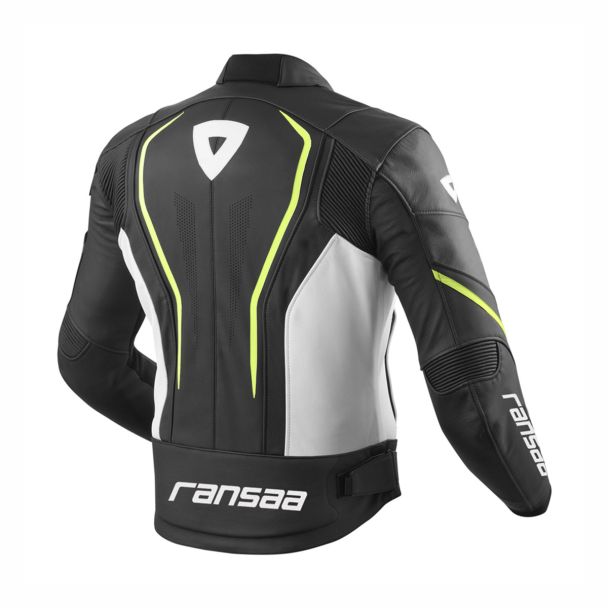 mens black leather racing jacket