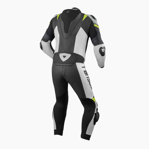 white leather motorcycle suit