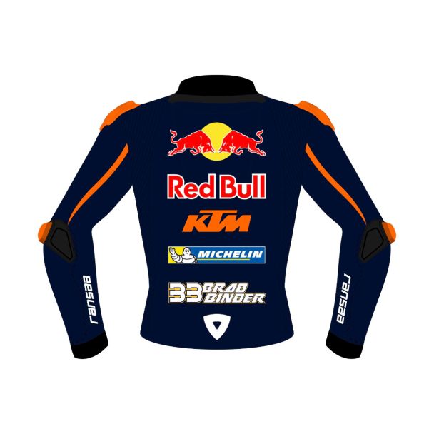 Red Bull Motorcycle Jacket Brad Binder KTM MotoGP 2026 Back View