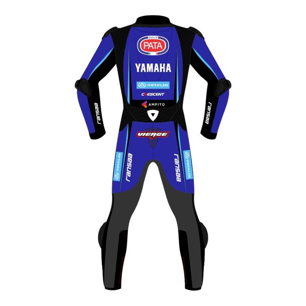 Yamaha R1 Leather Suit Xavi Vierge WSBK 2026 Back View