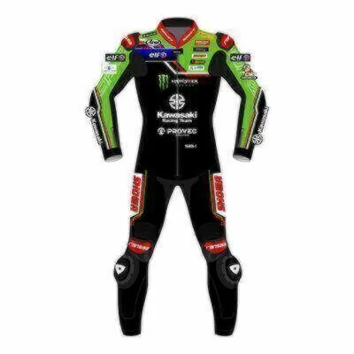 Kawasaki Leather Suit Alex Lowes WSBK 2024 - Race Ready Gear Kawasaki Leather Suit Alex Lowes WSBK 2024 - Race Ready Gear