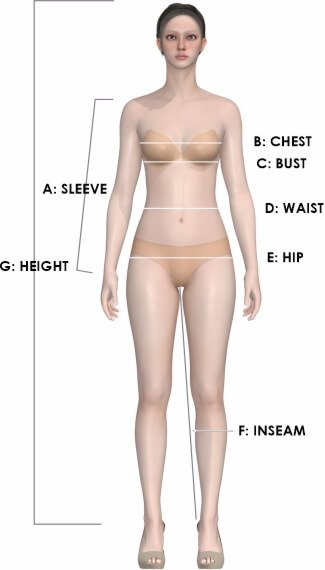 ransaa size chart women
